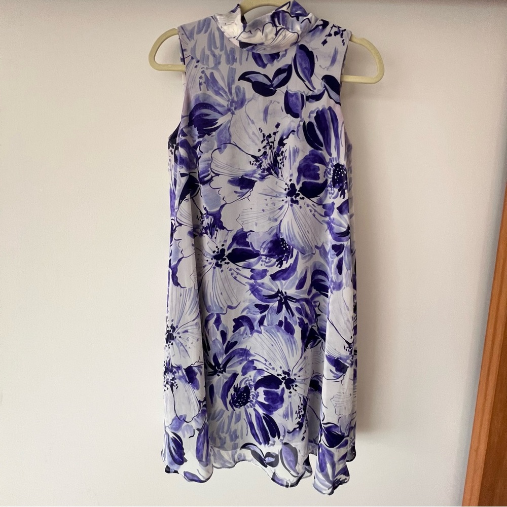 Eliza J Fit and Flare Dress in Orchid Purple